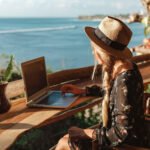 digital nomad working