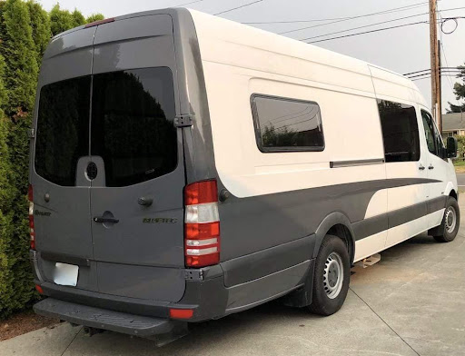 camper van with windows