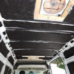 conversion van ceiling with insulation