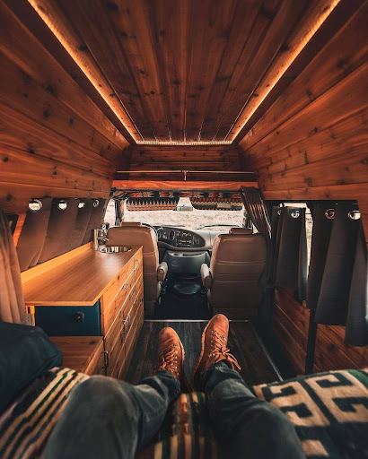 cool vanlife ceiling