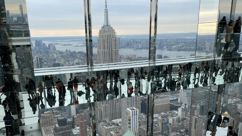 People visiting the SUMMIT One Vanderbilt in New York City